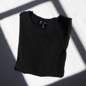 Aqua Black Cashmere Crewneck Sweater Vest